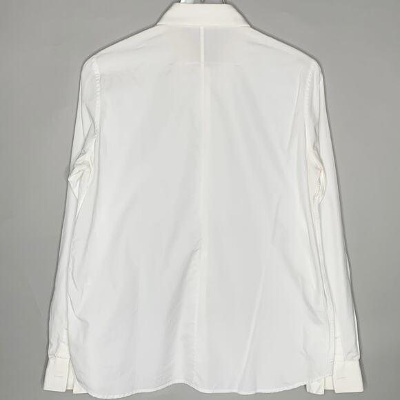 Givenchy M White Collar Stay Poplin Blouse Removable Stays Womens - Picture 3 of 10